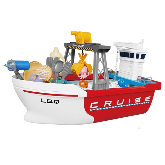 Fishing Boat with Water Circulation Interactive Fishing Accessories 1