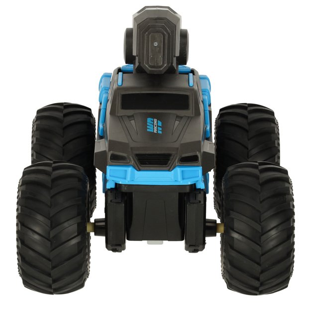 RC amfibija vandeniui atsparus automobilis, valdomas rankų gestais + 2 nuotolinio valdymo pulteliai mėlynos spalvos 3