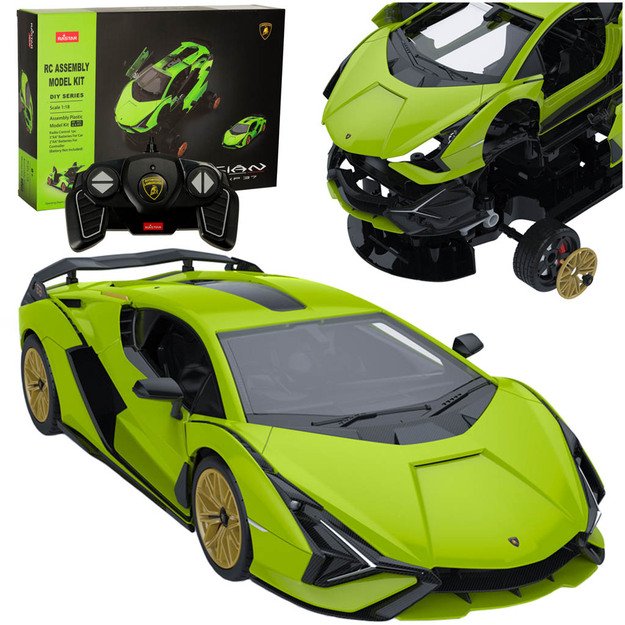 Rastar 97400 Lamborghini Sian nuotolinio valdymo automobilis 1:18 surinkimo rinkinys