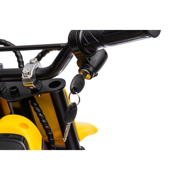 Akumuliatorinis motokroso dviratis A9901 Geltonas 24