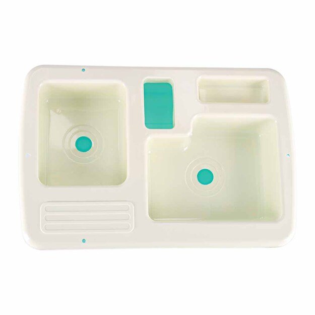 Vaiki&scaron;ka indų plovimo kriauklė su priedais vandens virdulys indukcinė kaitlentė XXL mėlyna 1