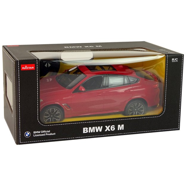 Car R/C Bmw X6 M 1:14 Rastar Red 7