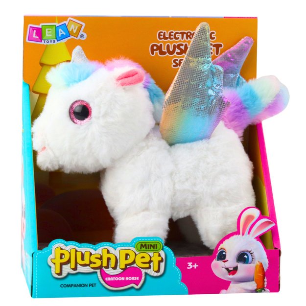 Unicorn Plush Interactive Moves Sounds White 21 cm 4