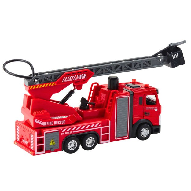 Fire Truck with Boom Hose Water Spray Lights Sounds 3