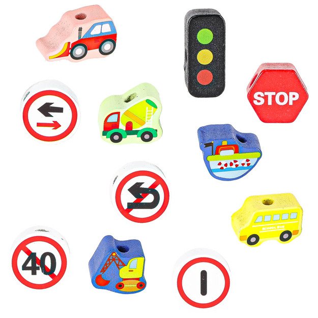 Mediniai blokeliai transporto priemonių kelio ženklams sriegti 3