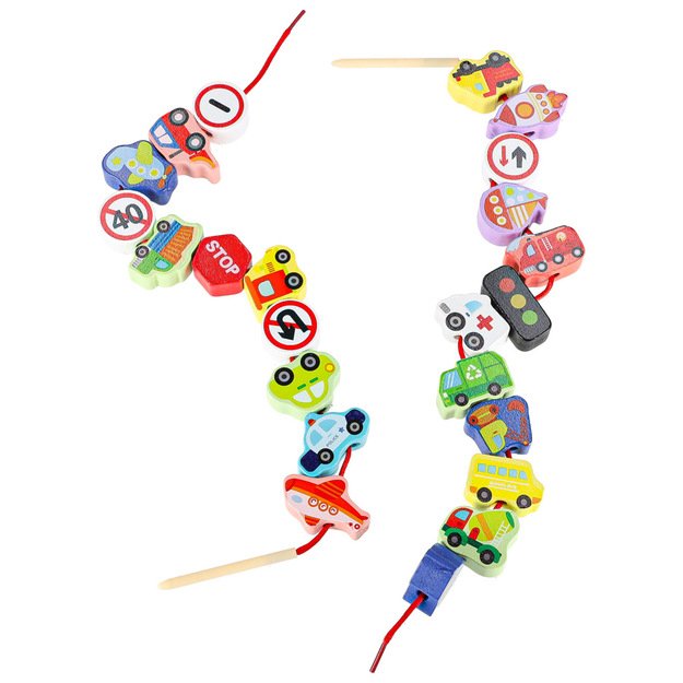 Mediniai blokeliai transporto priemonių kelio ženklams sriegti 8