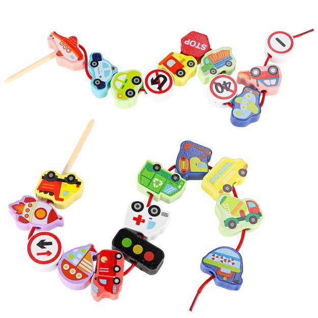 Mediniai blokeliai transporto priemonių kelio ženklams sriegti 5