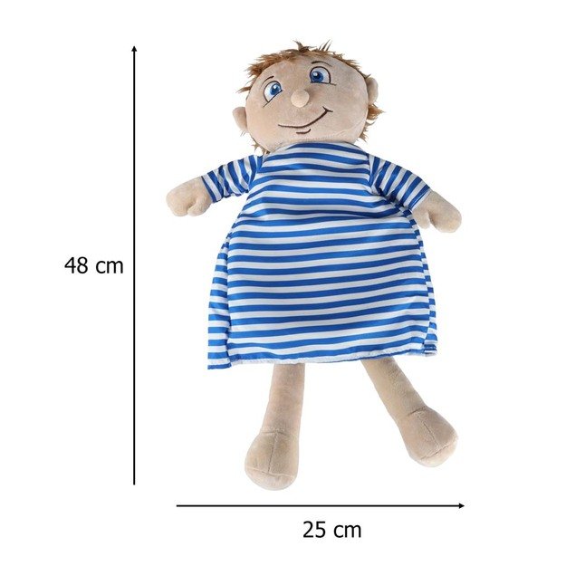 Anatomijos besimokantis berniukas su talismanu 12