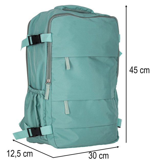 Bagažo kelioninė kuprinė žalia 45x30 cm 12