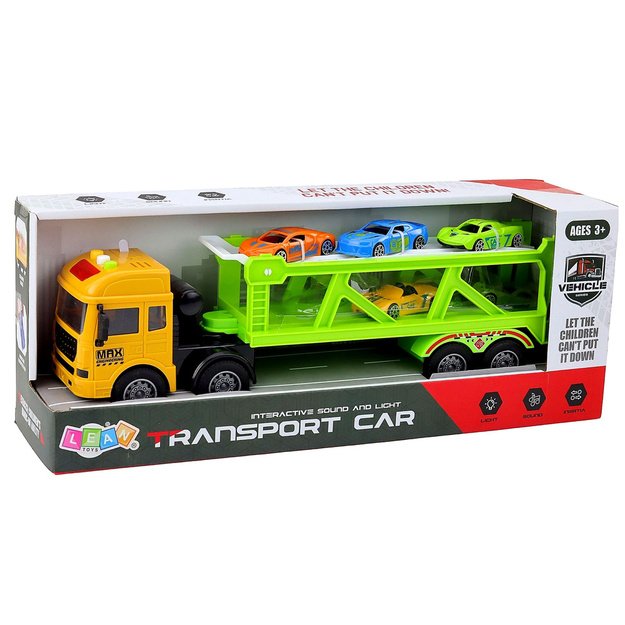 LORA automobilių transporteris su automobiliais – šviesos ir garsai 3