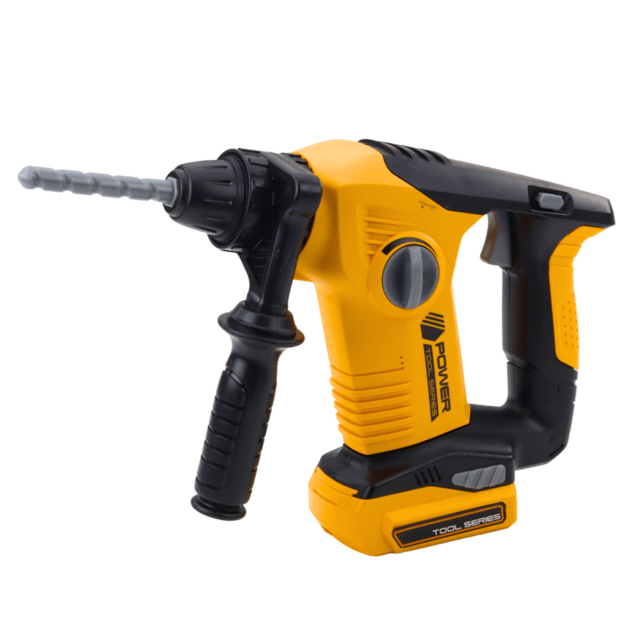 Children s Impact Hammer Drill 4 Interchangeable Bits Glasses Yellow 1