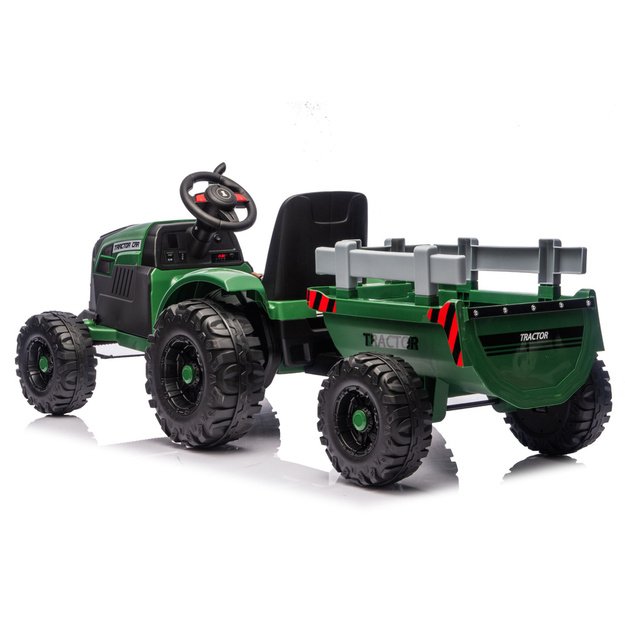 CH9959B Baterijomis varomas traktorius su priekaba, tamsiai žalias, 24 V 3