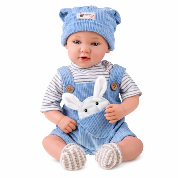 Baby Doll in Blue Bunny Outfit Accessories Sounds 39 cm 1