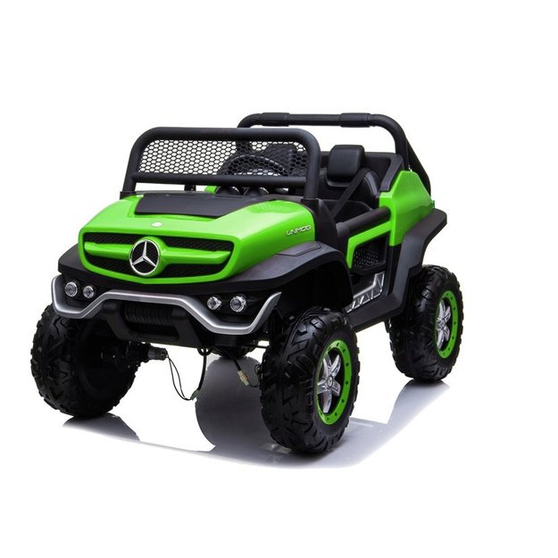 Mercedes Unimog Electric Ride On Car Green 1