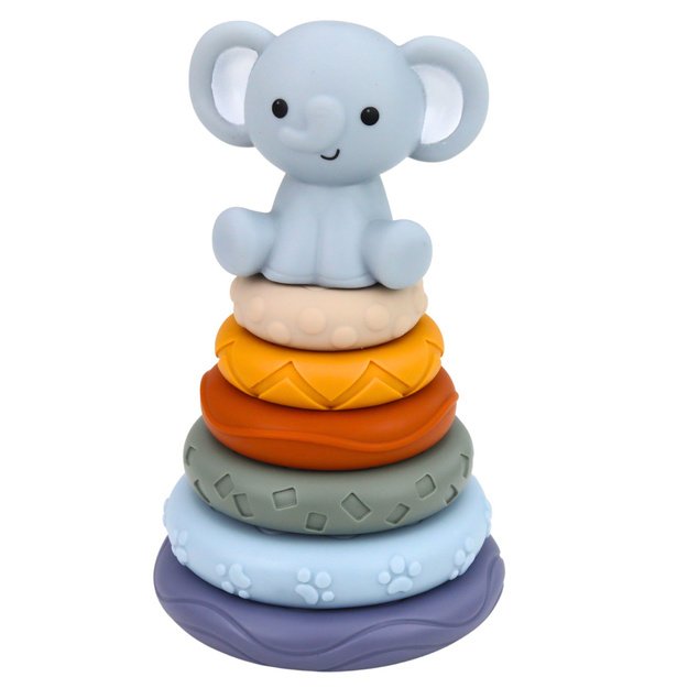 Set of Sensory Rubber Blocks for Babies 3 in 1 Balls Tower 3