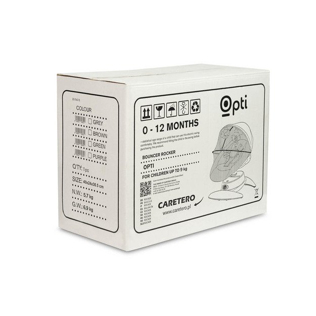 OPTI – tai moderni ir funkcionali kūdikio supynė, ruda 13