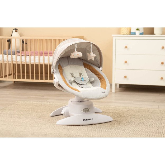 OPTI – tai moderni ir funkcionali kūdikio supynė, ruda 14