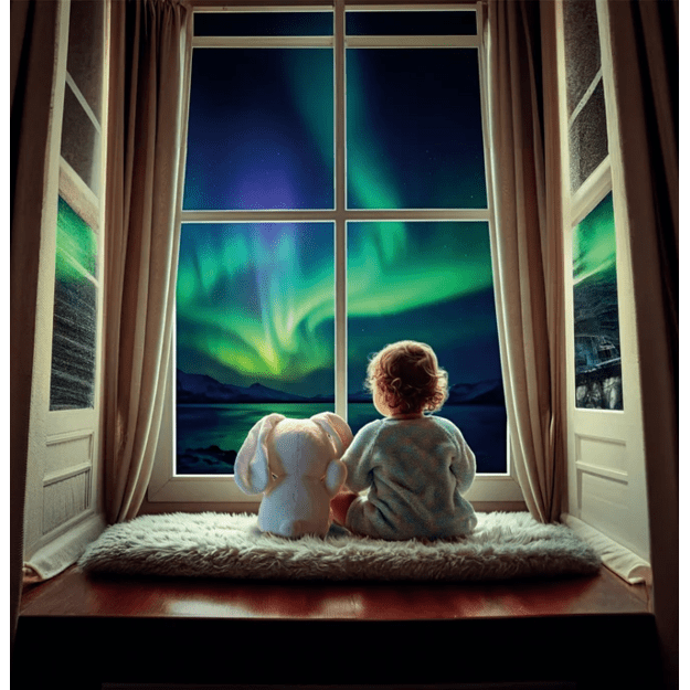 Plush Projector Arctic Bunny Northern Lights Clementoni 17594 3