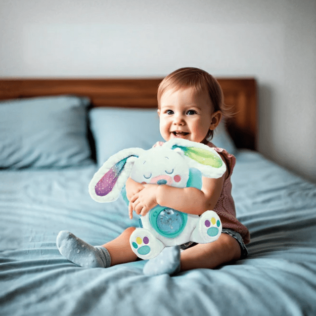 Plush Projector Arctic Bunny Northern Lights Clementoni 17594 2