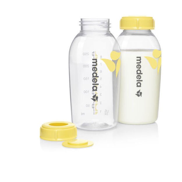 0075 Medela Breastmilk Bottles, Pack of 2, 250 ml, Clear