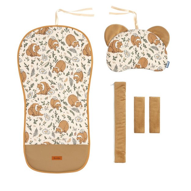 PRABANGUS AKSOMINIS VEŽIMĖLIO ĮDĖKLAS - ZUIKIS IR MEŠKIUKAS