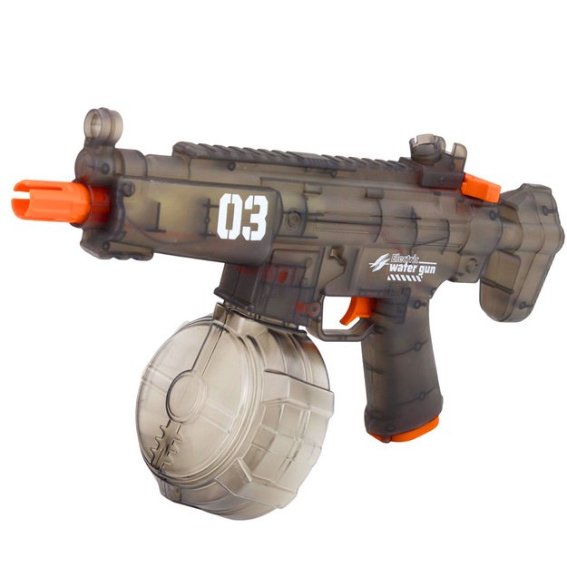 Electric Water Gun Rifle Automatic Black Range 8-9m 450 ml 1