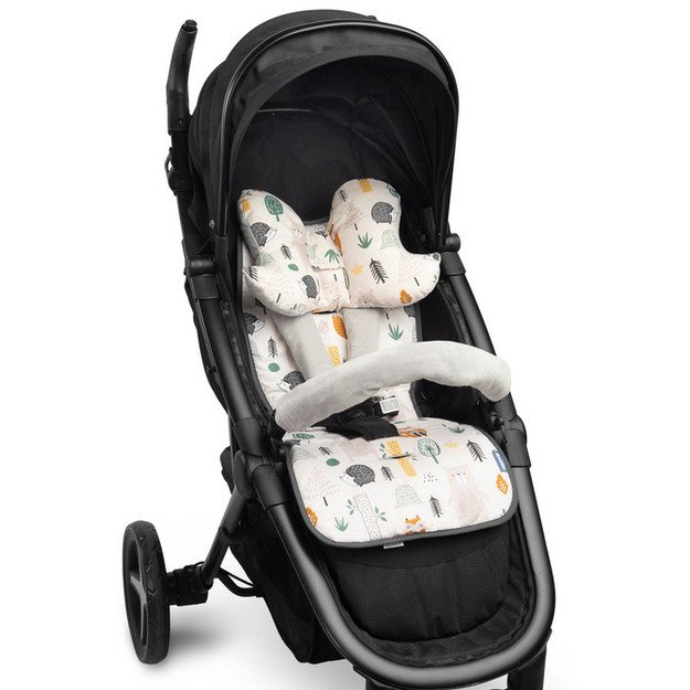 Vaikiško vežimėlio įdėklas Deluxe – Miško pasaulis 2