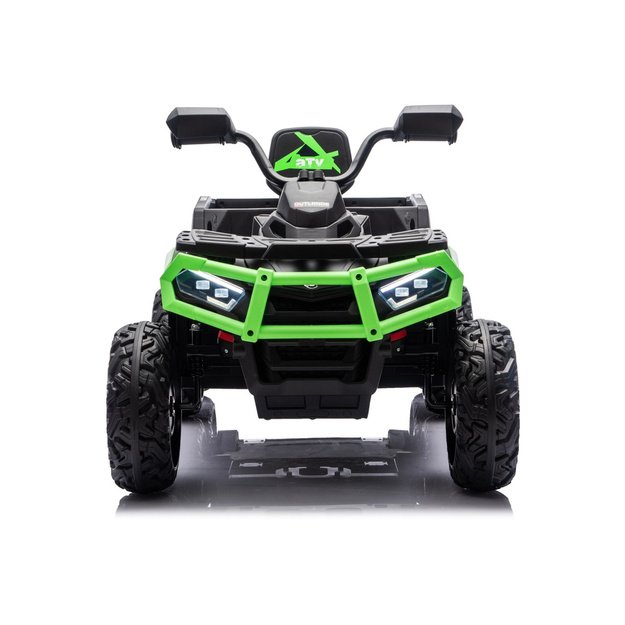 Battery-Operated Quad ATV 6 Wheels With Trailer JC606 24V 4x4 Green 6