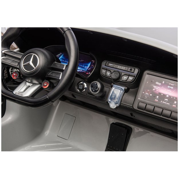 Mercedes GT63 AMG DK-GT63 24V Battery-Powered Car, Light Gray 11