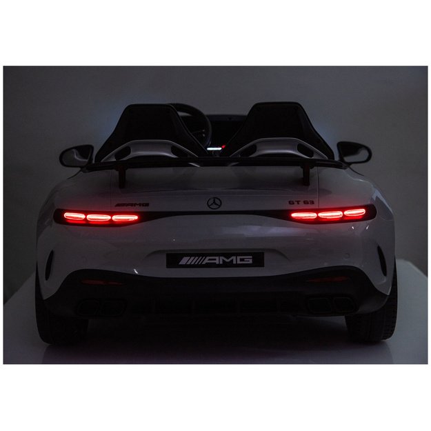 Mercedes GT63 AMG DK-GT63 24V Battery-Powered Car, Light Gray 13