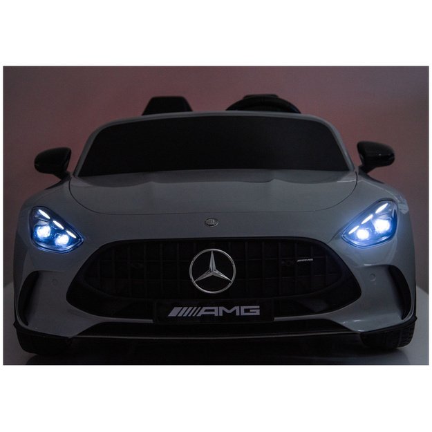 Mercedes GT63 AMG DK-GT63 24V Battery-Powered Car, Light Gray 12
