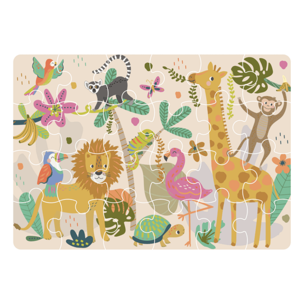 Mini dėlionė, Džiunglės, 24 det. 2