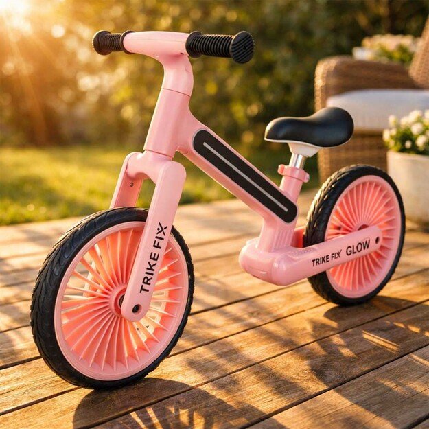 Trike Fix Glow LED krosinis dviratis rožinės spalvos 9