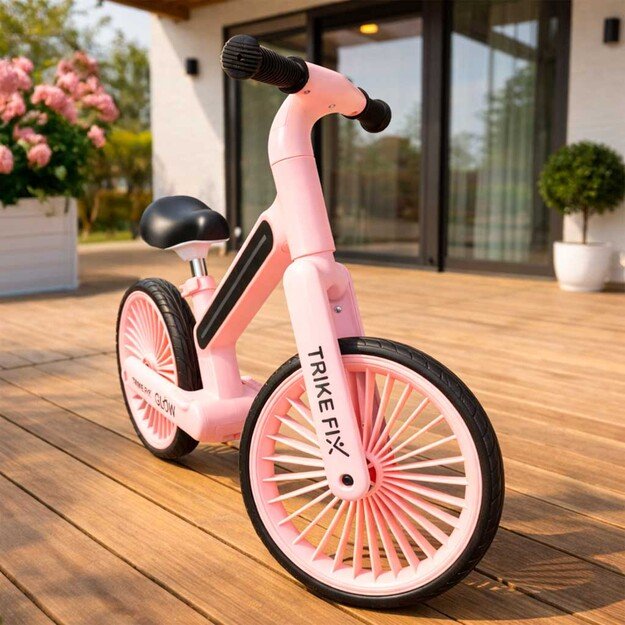 Trike Fix Glow LED krosinis dviratis rožinės spalvos 10