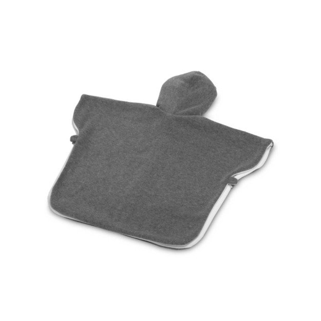 CAR SEAT PONCHO GREY MELANGE / WHITE