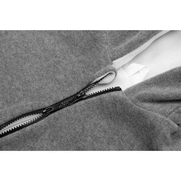 CAR SEAT PONCHO GREY MELANGE / WHITE