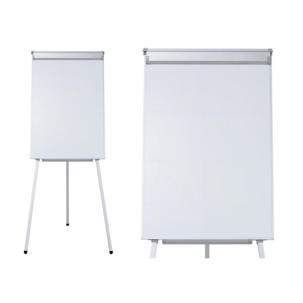 Magnetic Flipchart Board on a Tripod White 70x100cm