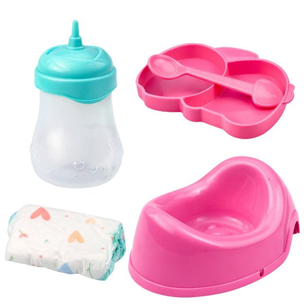 Baby Doll Peeing Care Accessories Bottle Potty 35 cm