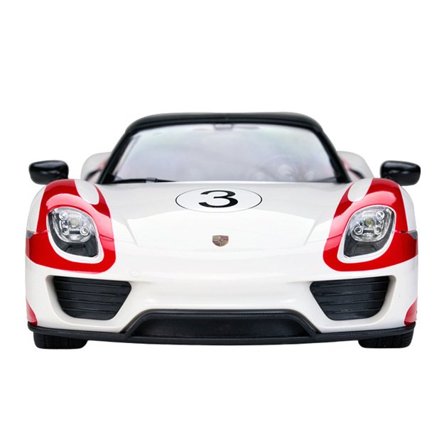 Porsche 918 Spyder Performance Remote Controlled RC Car White Rastar 1:14