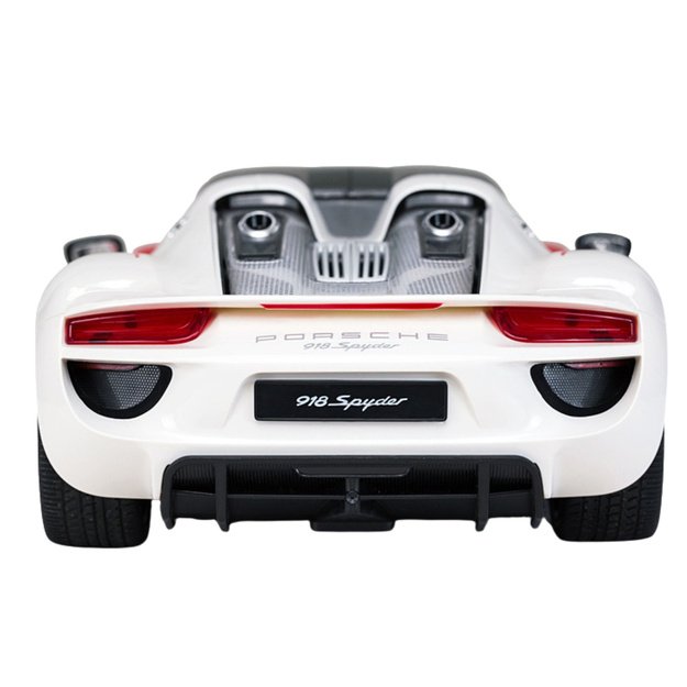 Porsche 918 Spyder Performance Remote Controlled RC Car White Rastar 1:14