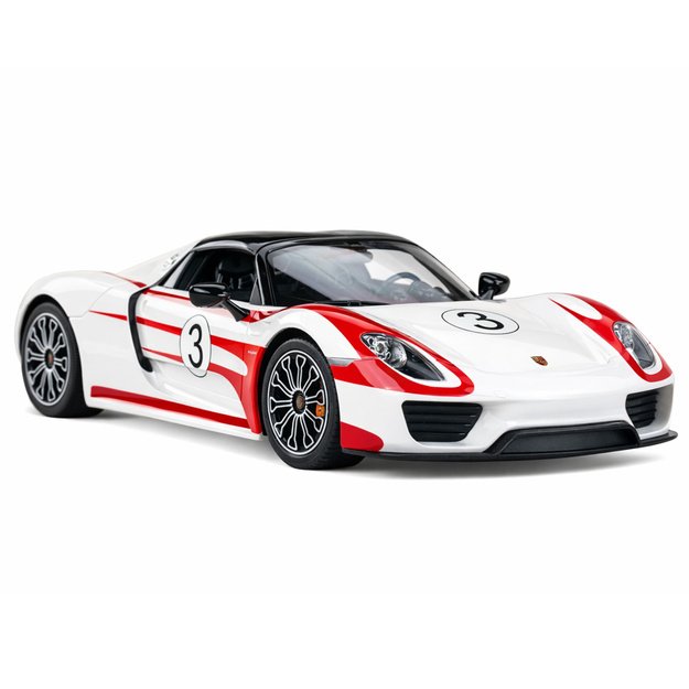 Porsche 918 Spyder Performance Remote Controlled RC Car White Rastar 1:14