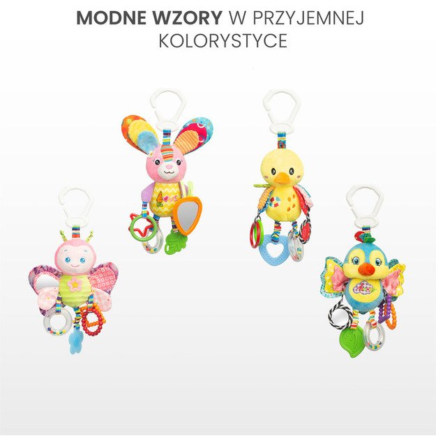 COLORFUL TRAVEL RATTLE BIRDIE