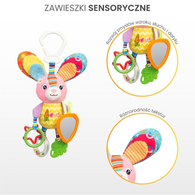 COLORFUL TRAVEL RATTLE BIRDIE
