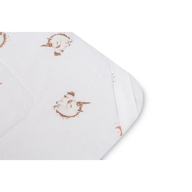 BABY WRAP COTTON UNICORN BEIGE 75X75