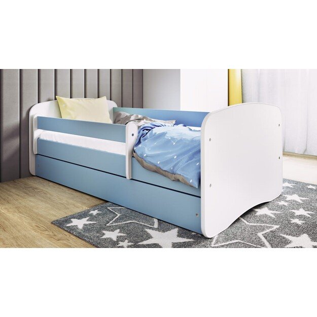 Bed babydreams blue without pattern with drawer without mattress 180/80