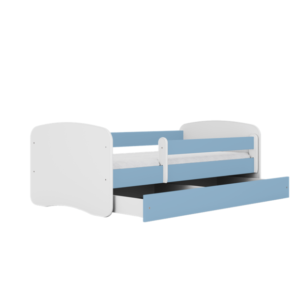 Bed babydreams blue without pattern with drawer without mattress 180/80