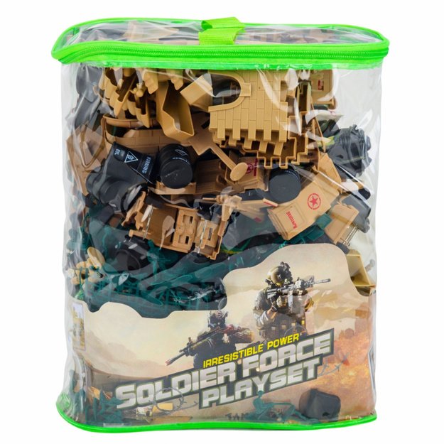 Military Base Figures Soldiers Vehicles Large Military Set 400 pcs.