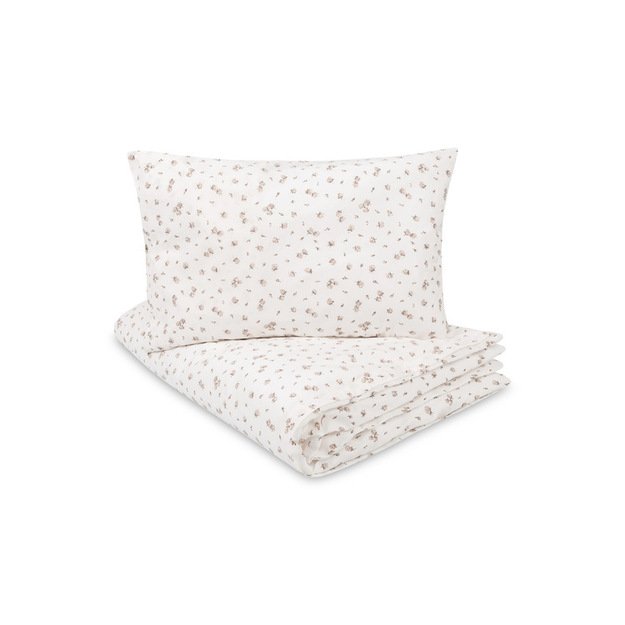 Dviejų dalių medvilninė patalynė, rožinės smėlio spalvos, 100x135