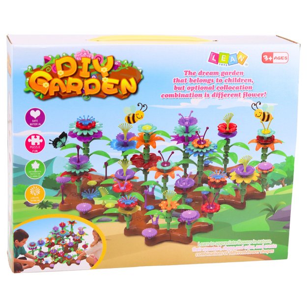 DIY Flowers Colorful Garden Construction Blocks Set 148 pcs.