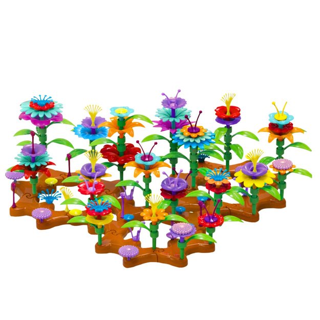 DIY Flowers Colorful Garden Construction Blocks Set 148 pcs.